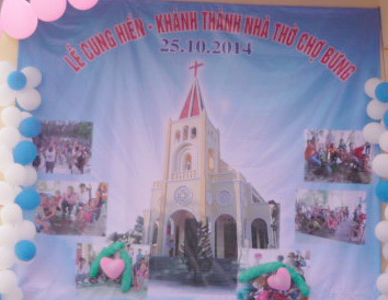 Tien Giang province: ceremony held for inauguration and consecration of Cho Bung Catholic church